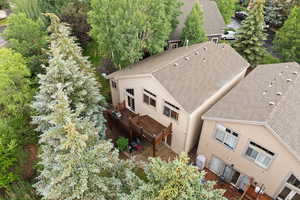 Aerial view of property and surrounding area