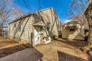 View of rear view of property