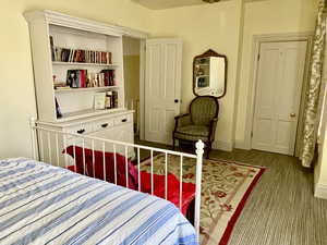 Bedroom featuring carpet floors