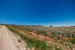 View of street featuring a mountain view