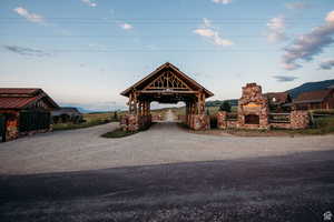 View of front of home with a gazebo