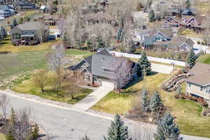 Bird's eye view featuring a residential view