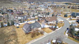 Aerial view featuring a residential view