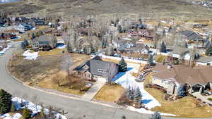 Aerial view featuring a residential view