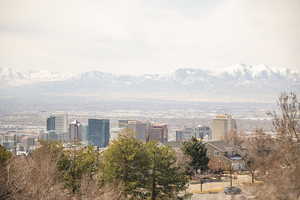 View of city with a mountain view