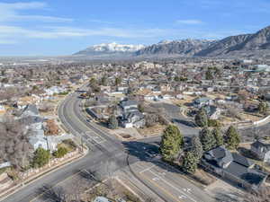 Aerial view with a mountain view and a residential view