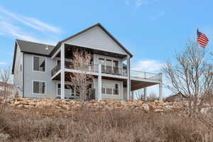 View of rear view of property