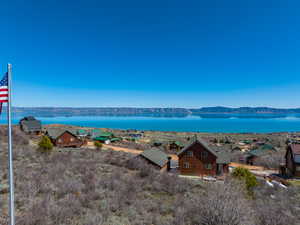 Property view of water with a mountain view