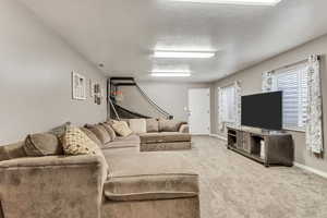 basement entrance to family room