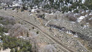 Birds eye view of property