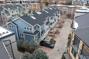 Drone / aerial view with a residential view