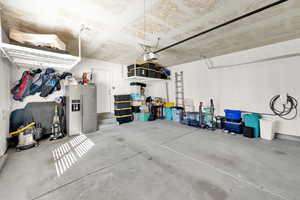 Garage features EV charging station