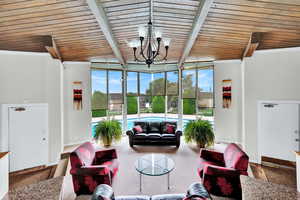 Clubhouse w/ view of pool!