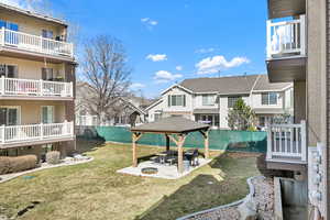 View of BBQ area w/ Firepit