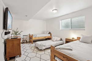 Bedroom with visible vents