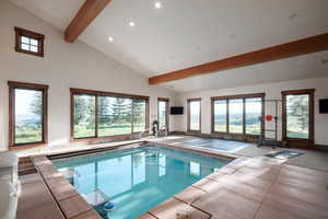 View of indoor pool