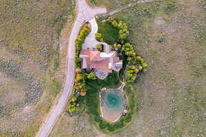 Aerial overview of property's location