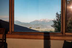 Detailed view of mountains