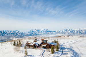 Water view with mountains