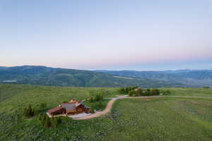 Mountain view featuring rural landscape