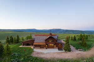 View of mountain background