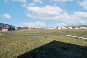 View of yard with a residential view