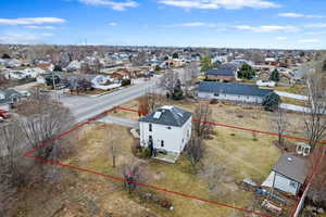 Bird's eye view with a residential view