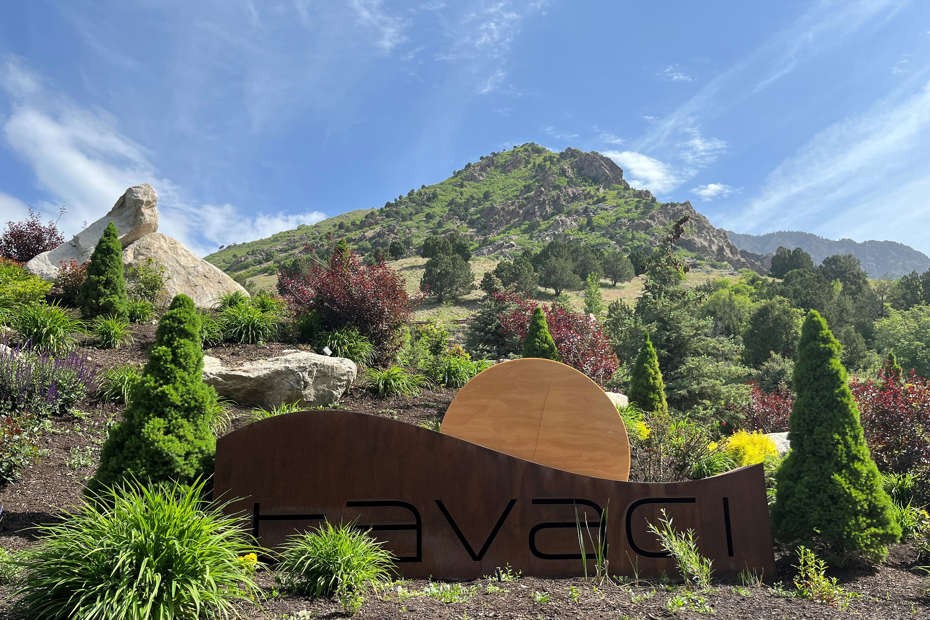 View of mountain backdrop
