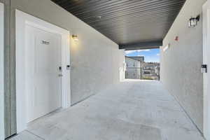 View of patio / terrace featuring a balcony