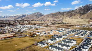 Aerial view with a mountain view and a residential view