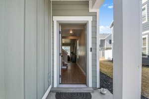 View of exterior entry