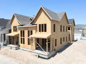 Exterior of actual home progress