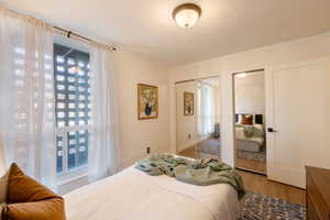 Bedroom with Engineered Bamboo Floor