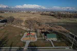 Birds eye view of community park just a block away.