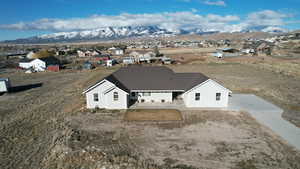 Bird's eye view featuring a mountain view