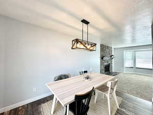 Dining space near kitchen.