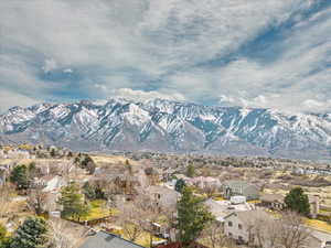 View of mountain feature with a residential view