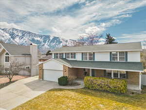 Beautiful and well-maintained two-story home with mountain views.