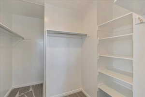 Master bedroom's walk-in closet.