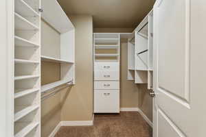 Spacious primary closet