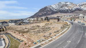 Aerial view of the mountain looking Northwest