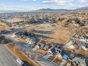 Bird's eye view with a residential view and a mountain view