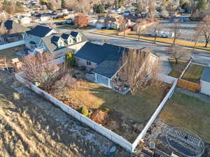 Bird's eye view with a residential view