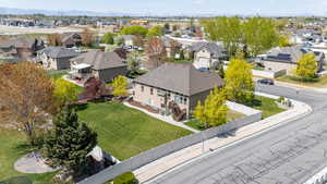 Aerial view facing North