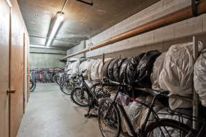 Secure bike and tire storage