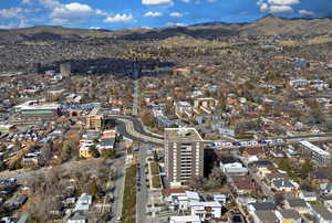 Aerial view with Trax line