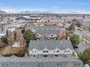 Aerial view with a mountain view and a residential view