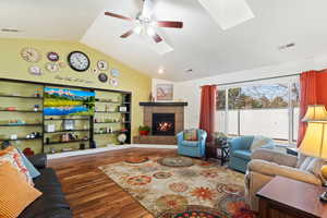 Huge picture window in the family room! Very unusual in a patio home.