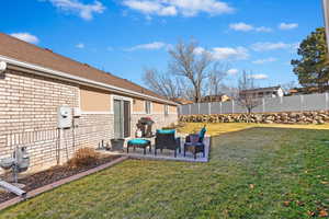 Nice South facing patio