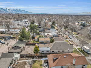 Aerial view with a mountain view and a residential view